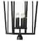 Z-Lite Seoul 4 Light Outdoor Post Mounted Fixture, Black & Clear 571PHXXLR-564P-BK - alternate 3